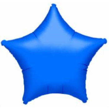 Image de 18" FOIL - METALLIC BLUE STAR