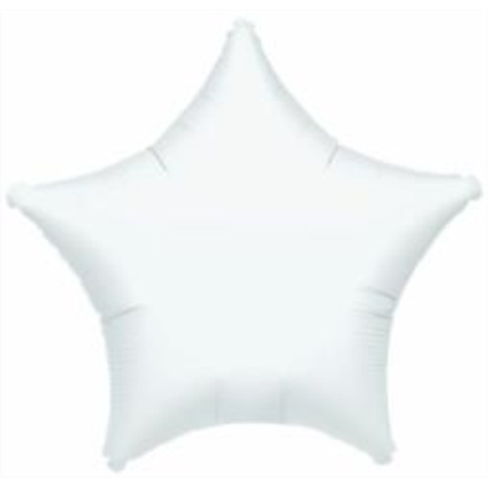 Picture of 18" FOIL - METALLIC WHITE STAR