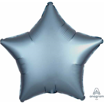 Picture of 18" FOIL - LUXE SATIN STEEL BLUE STAR