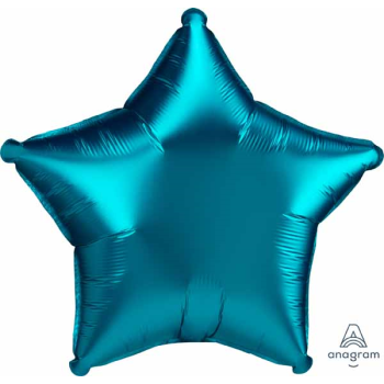 Image de 18" FOIL - LUXE SATIN AQUA STAR 