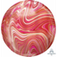 Picture of 21'' RED AND PINK MARBLE ORBZ BALLOON