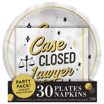 Image de DECOR - LAW SCHOOL GRAD VALUE PACK - PLATES AND NAPKINS