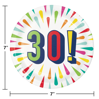 Image de 30TH BIRTHDAY BURST - 7" PLATES
