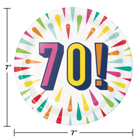 Image sur 70TH BIRTHDAY BURST - 7" PLATES
