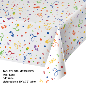 Picture of TABLEWARE - CONFETTI PLASTIC TABLE COVER