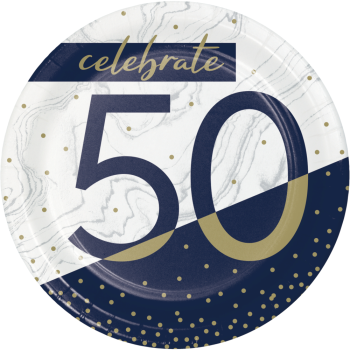 Image de 50TH  NAVY & GOLD MILESTONE - 7" PLATES