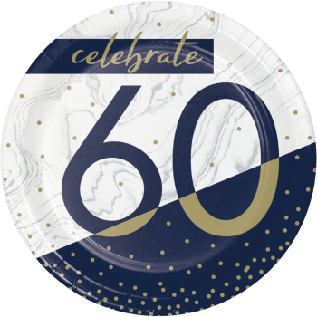 Image de 60TH  NAVY & GOLD MILESTONE - 7" PLATES