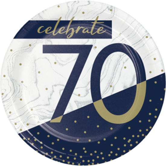 Image sur 70TH  NAVY & GOLD MILESTONE - 7" PLATES