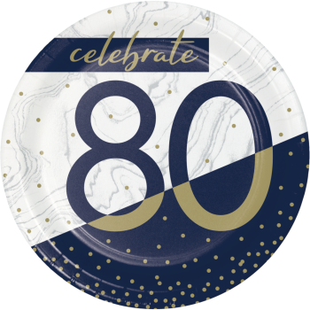 Image de 80TH  NAVY & GOLD MILESTONE - 7" PLATES