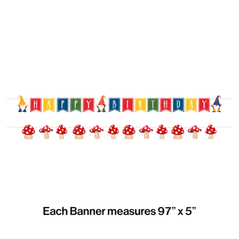 Picture of PARTY GNOMES - SHAPED BANNER
