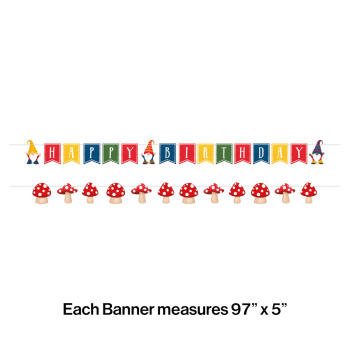 Image de PARTY GNOMES - SHAPED BANNER