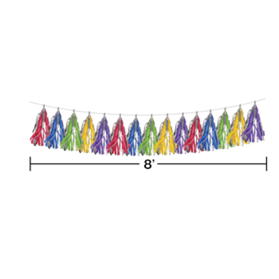 Picture of DECOR - TASSEL GARLAND - PRIMARY COLORS