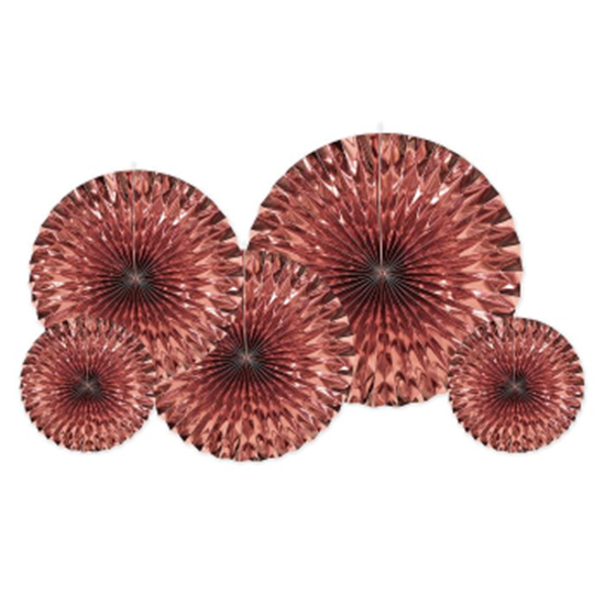 Image sur ROSE GOLD METALLIC FANS