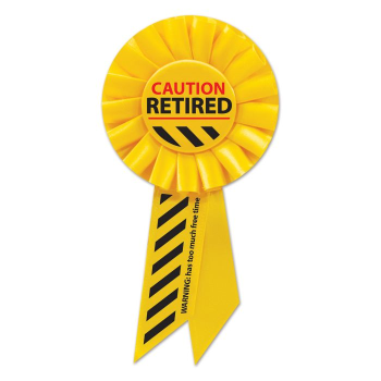 Picture of WEARABLES - CAUTION RETIRED ROSETTE