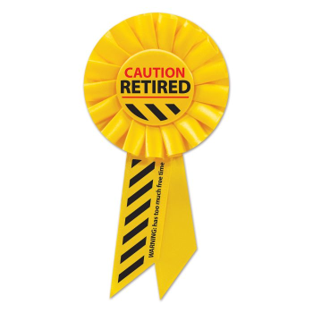 Image de WEARABLES - CAUTION RETIRED ROSETTE