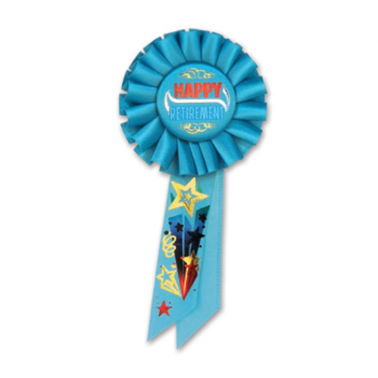 Image sur WEARABLES - HAPPY RETIREMENT ROSETTE