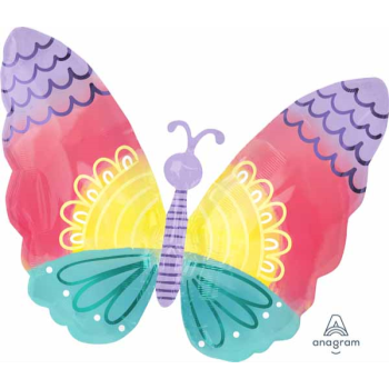 Image de 18'' FOIL - TIE DYE BUTTERFLY JUNIOR SHAPE