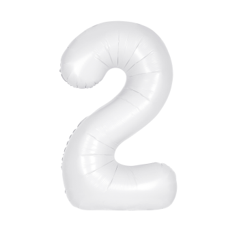 Picture of 34'' NUMBER 2 SUPERSHAPE - WHITE