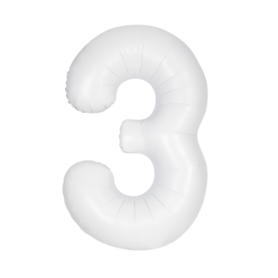 Image sur 34'' NUMBER 3 SUPERSHAPE - WHITE