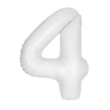 Picture of 34'' NUMBER 4 SUPERSHAPE - WHITE