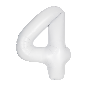 Image de 34'' NUMBER 4 SUPERSHAPE - WHITE