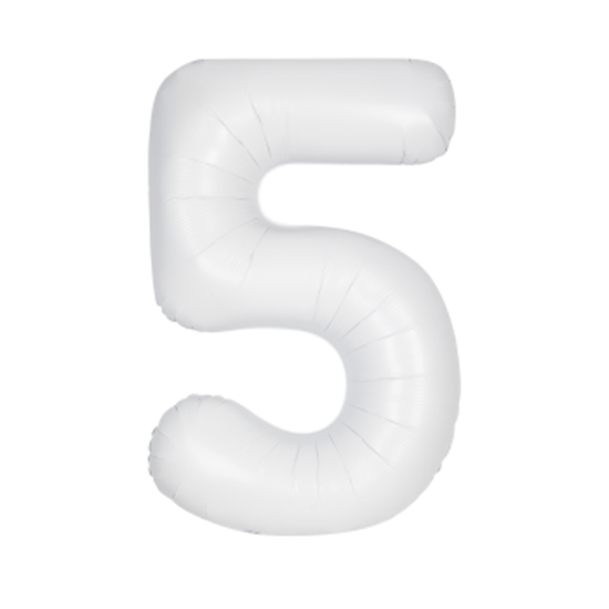 Image sur 34'' NUMBER 5 SUPERSHAPE - WHITE