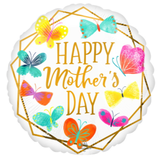 Image sur 18" FOIL - HAPPY MOTHER'S DAY GOLD TRIM