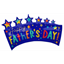 Picture of 18" FOIL - HAPPY FATHER'S DAY BANNER SUPER SHAPE