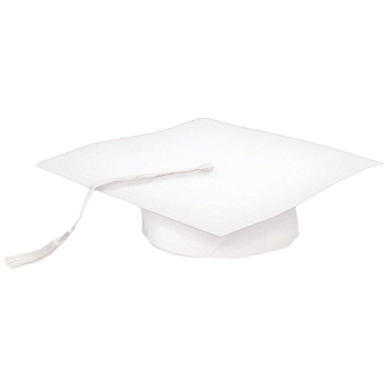 Picture of WEARABLES - WHITE GRAD CAP HAT