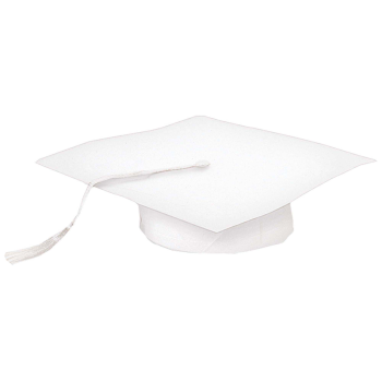 Image de WEARABLES - WHITE GRAD CAP HAT