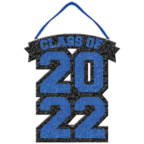 Image sur DECOR - 2022 CLASS OF HANGING SIGN - BLUE