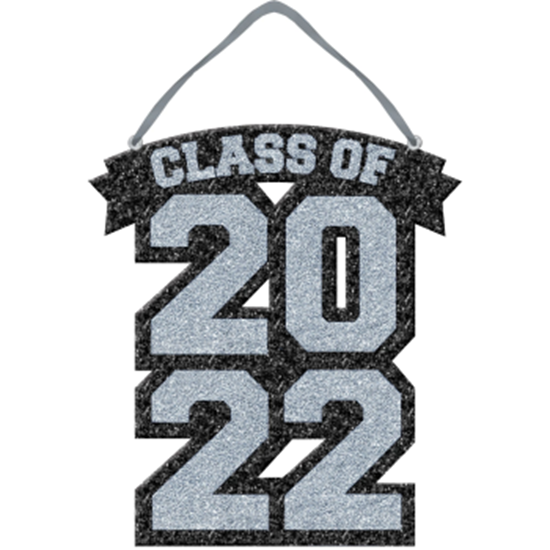 Image sur DECOR - 2022 CLASS OF HANGING SIGN - SILVER