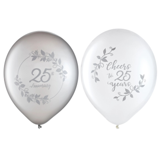 Picture of 25TH ANNIVERSARY LATEX BALLOONS