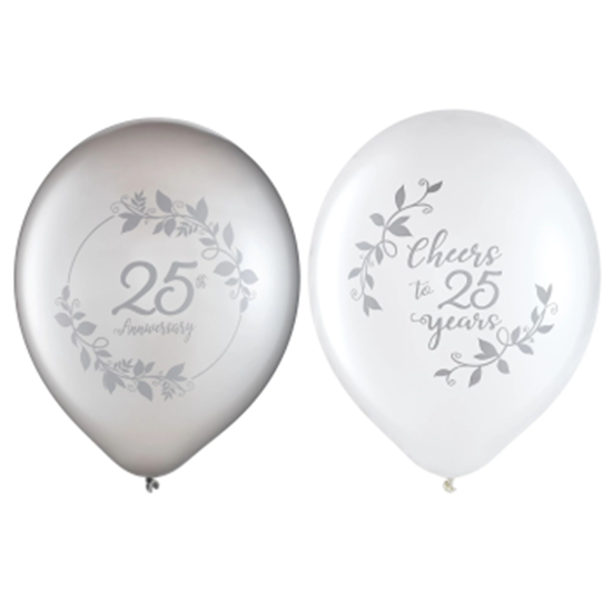 Image sur 25TH ANNIVERSARY LATEX BALLOONS