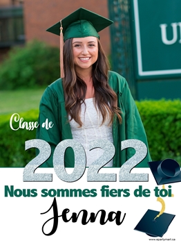 Picture of LAWN YARD SIGN - GRAD ANY IMAGE - FRENCH