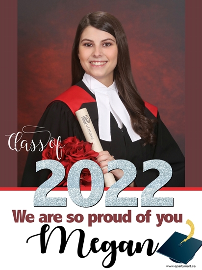 Image sur LAWN YARD SIGN - GRAD CLASS OF .... - 24" x 36" PERSONALIZE JUMBO