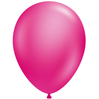 Image de 5" METALLIC FUCHSIA LATEX BALLOONS - TUFTEK