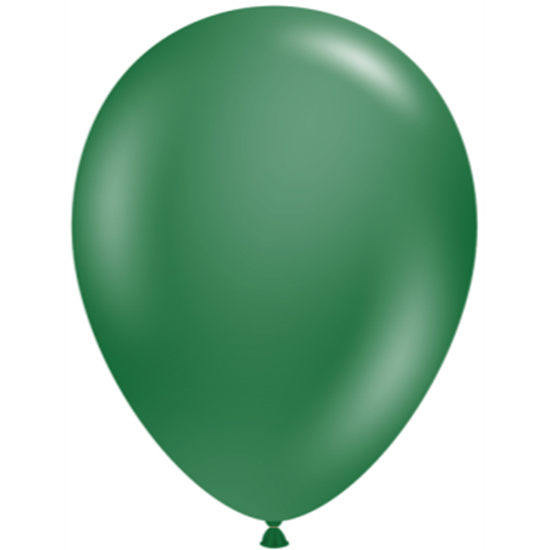 Picture of 5" METALLIC FOREST GREEN LATEX BALLOONS - TUFTEK