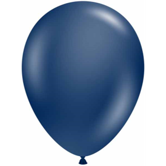 Image sur 5" METALLIC MIDNIGHT BLUE LATEX BALLOONS - TUFTEK