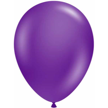 Image de 5" PLUM PURPLE LATEX BALLOONS - TUFTEK