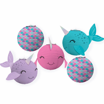 Picture of SHIMMERING MERMAIDS MINI NARWHAL LANTERNS