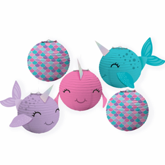 Image sur SHIMMERING MERMAIDS MINI NARWHAL LANTERNS