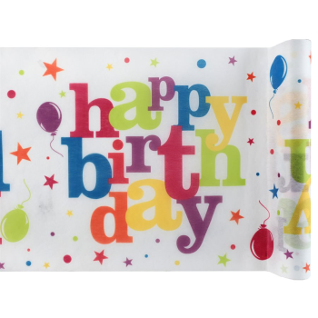 Picture of DECOR -  HAPPY BIRTHDAY TABLE RUNNER