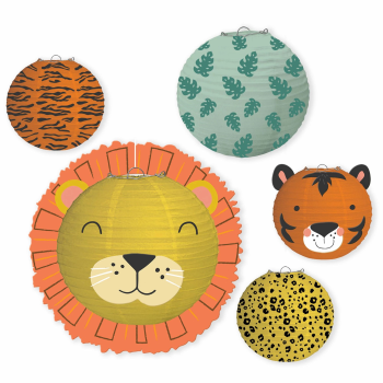 Image de GET WILD BIRTHDAY SAFARI PAPER LANTERNS