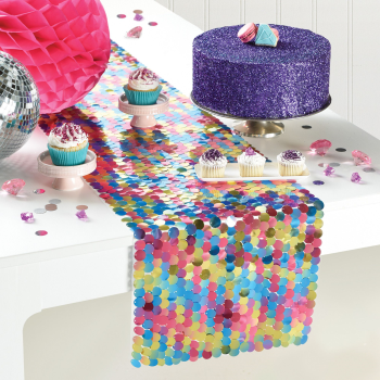 Image de SPARKLE LARGE SEQUIN TABLE RUNNER