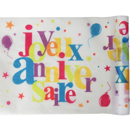 Picture of DECOR - JOYEUX ANNIVERSAIRE TABLE RUNNER