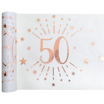 Image de 50TH TABLE RUNNER - ROSE GOLD