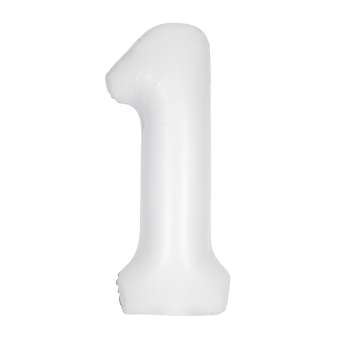 Picture of 34'' NUMBER 1 SUPERSHAPE - WHITE
