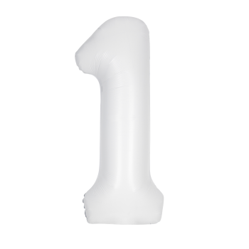 Image de 34'' NUMBER 1 SUPERSHAPE - WHITE
