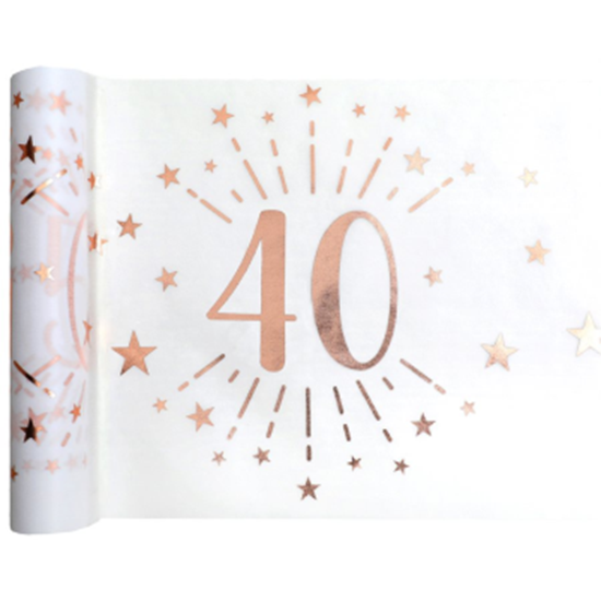 Image sur 40TH TABLE RUNNER - ROSE GOLD